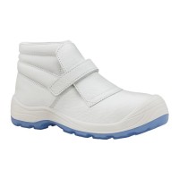 BOTA BRANCA C/ VELCRO BIQ. N/ MET. FRAGUA S2+CI+HI